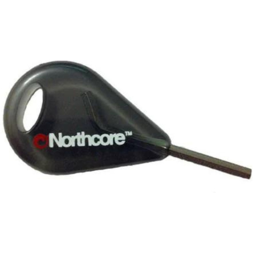 2026 Northcore FCS Compatible Fin Key NH06 - Black / Silver